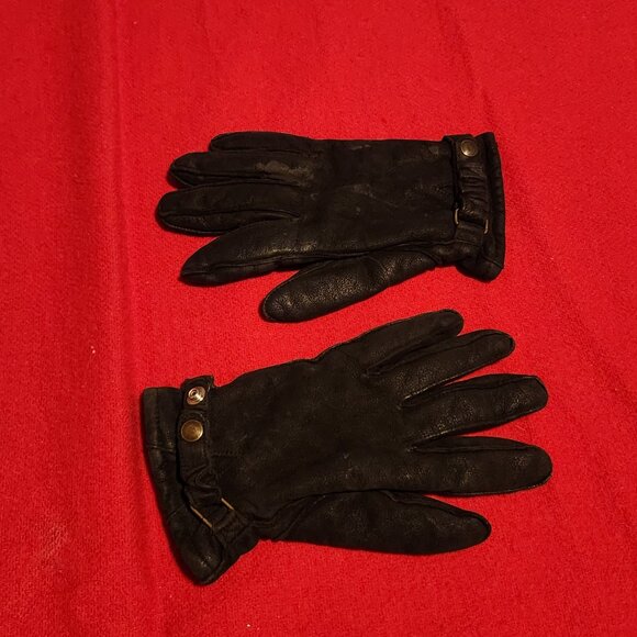 Leather gloves, size medium - Picture 3 of 4